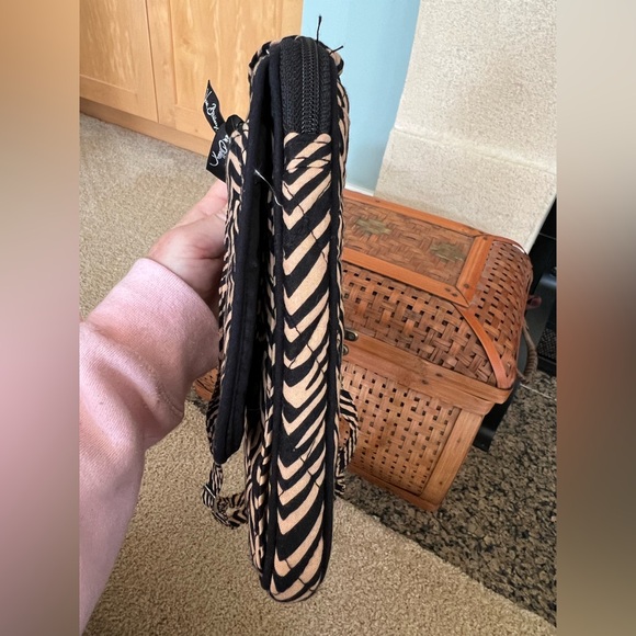 Vera Bradley Petite Quilted Zebra Print Hipster Crossbody Bag - Picture 4 of 9